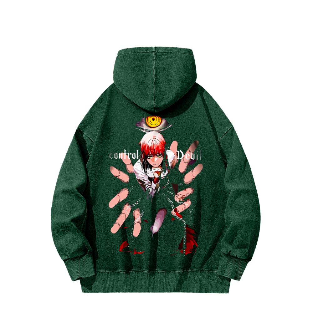 Control the Demon Wash Hoodie