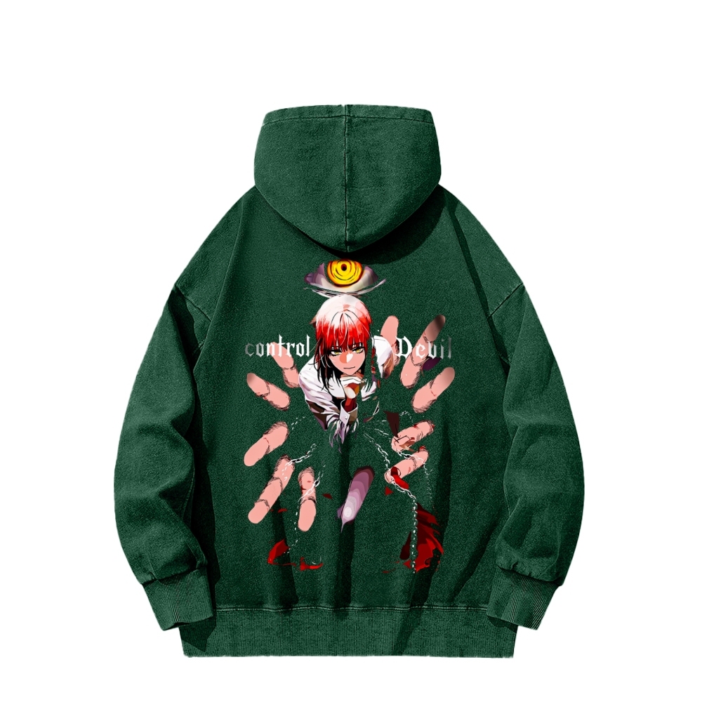Control the Demon Wash Hoodie
