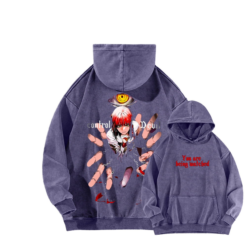 Control the Demon Wash Hoodie