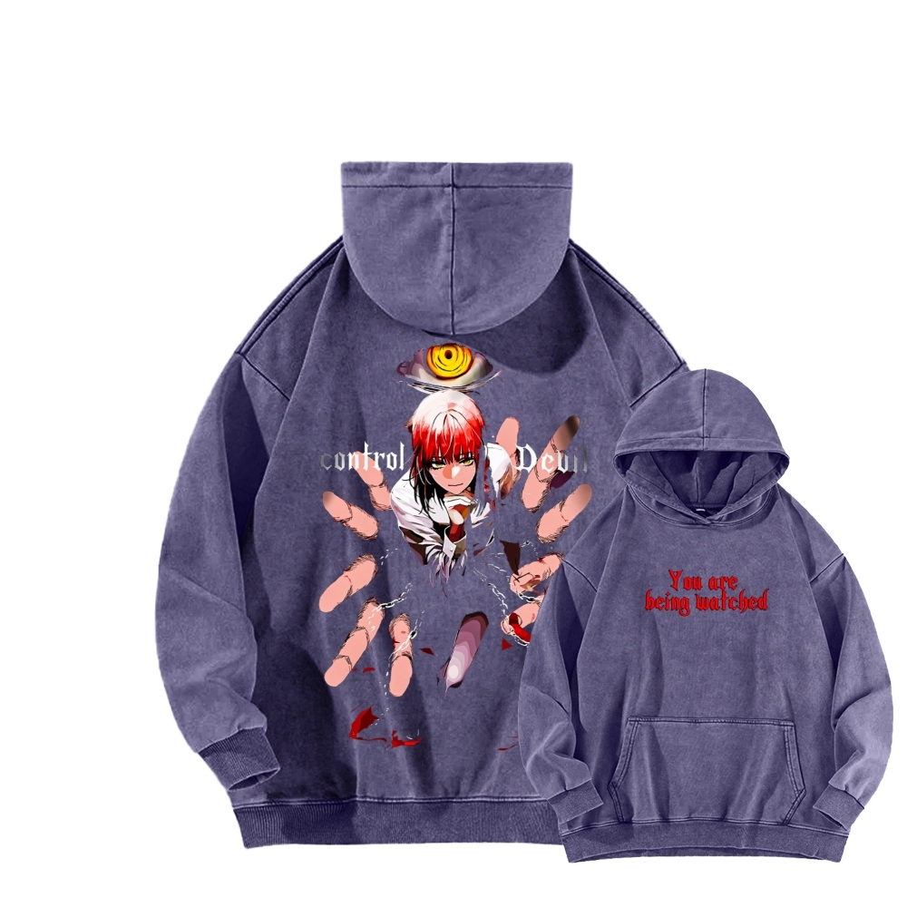Control the Demon Wash Hoodie