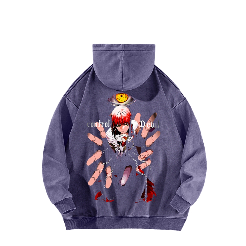 Control the Demon Wash Hoodie