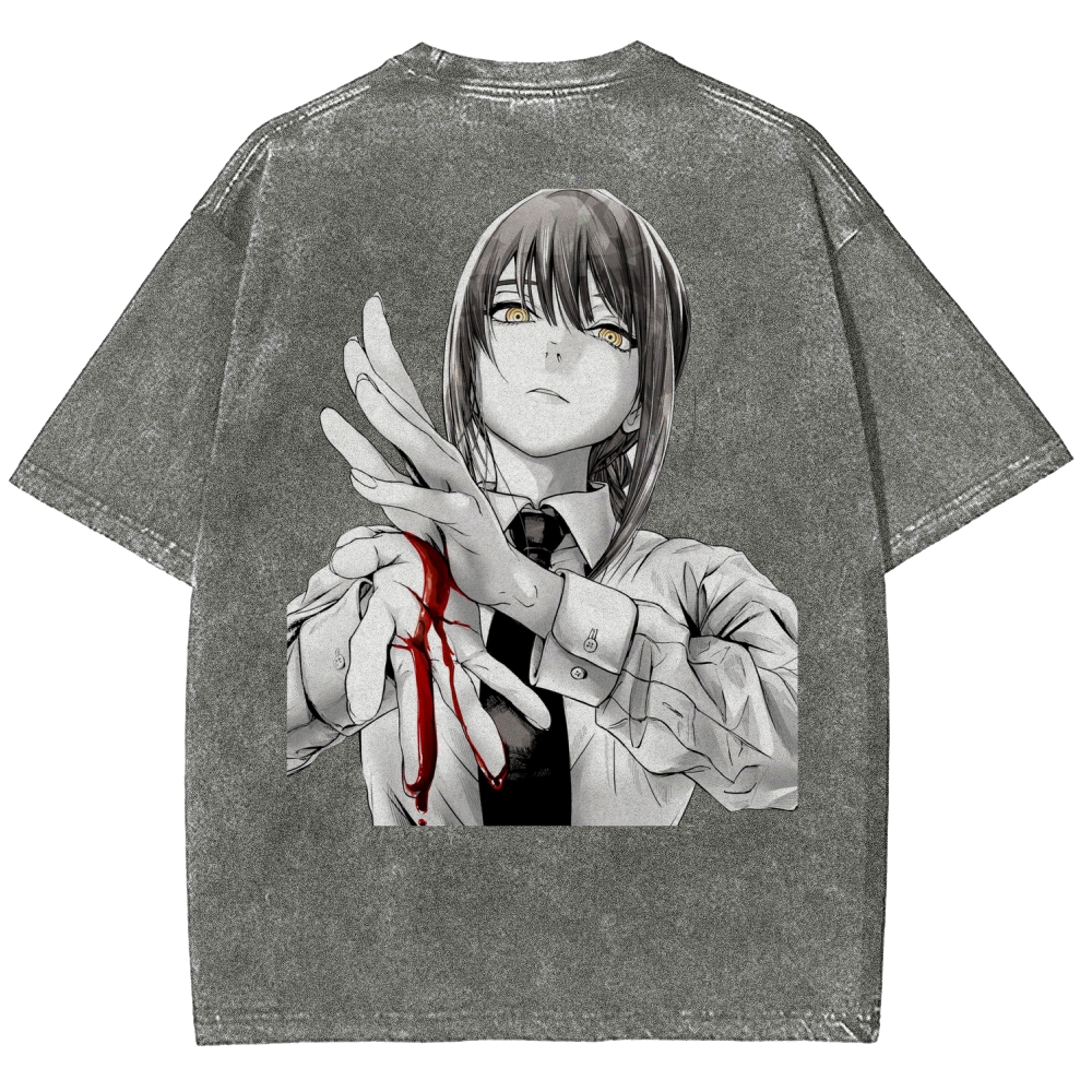 Chainsaw Man Washed Cotton T-shirt