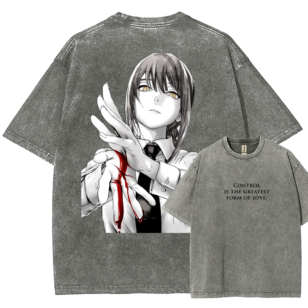 Chainsaw Man Washed Cotton T-shirt