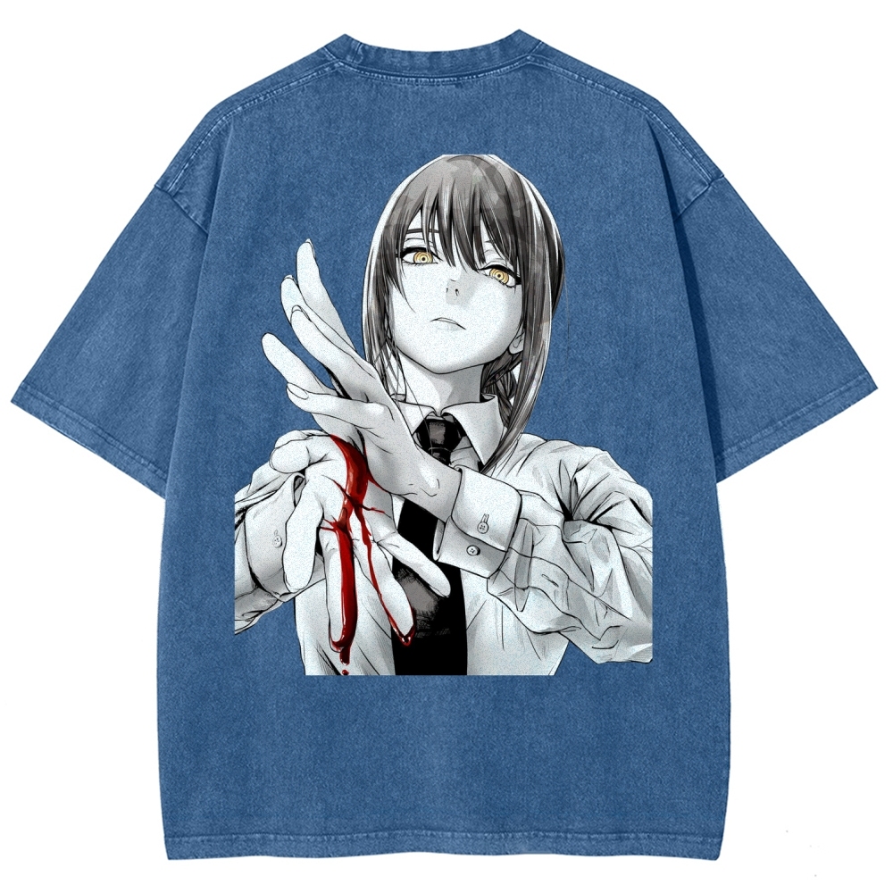 Chainsaw Man Washed Cotton T-shirt