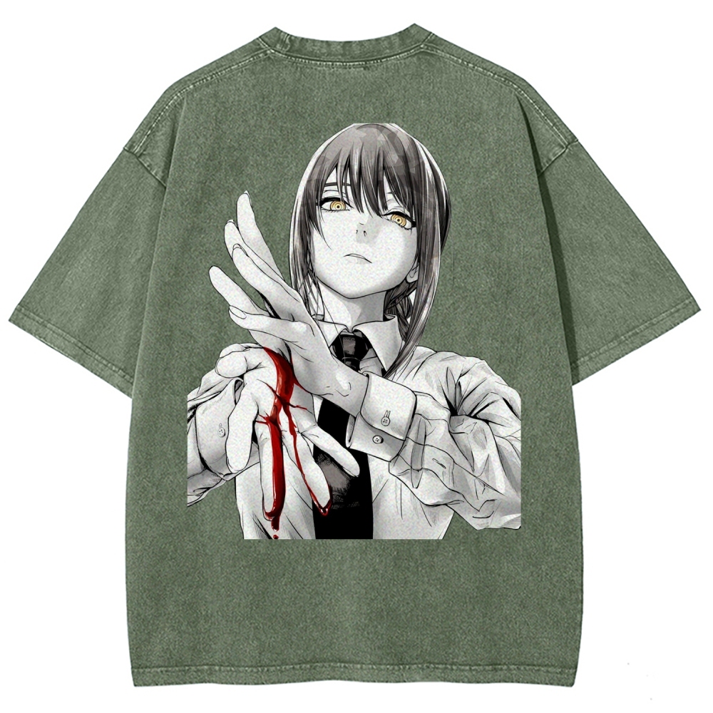 Chainsaw Man Washed Cotton T-shirt