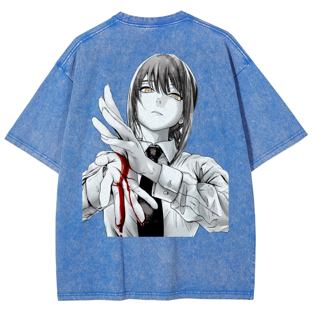 Chainsaw Man Washed Cotton T-shirt