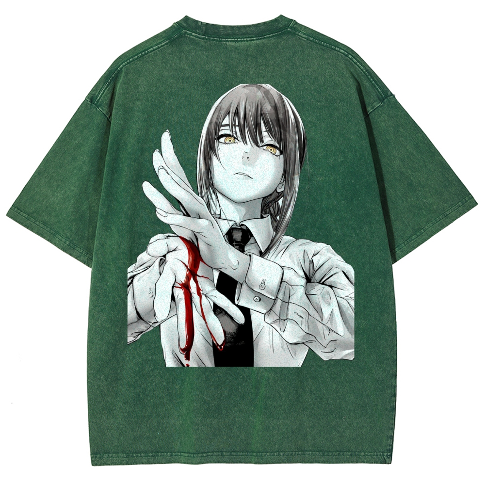 Chainsaw Man Washed Cotton T-shirt