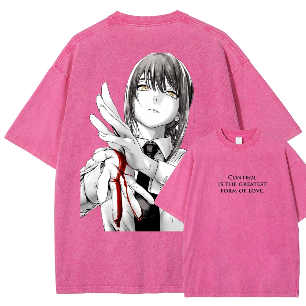 Chainsaw Man Washed Cotton T-shirt
