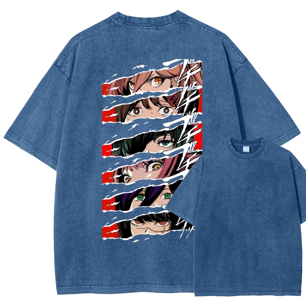 Chainsaw Man Washed Cotton T-shirt