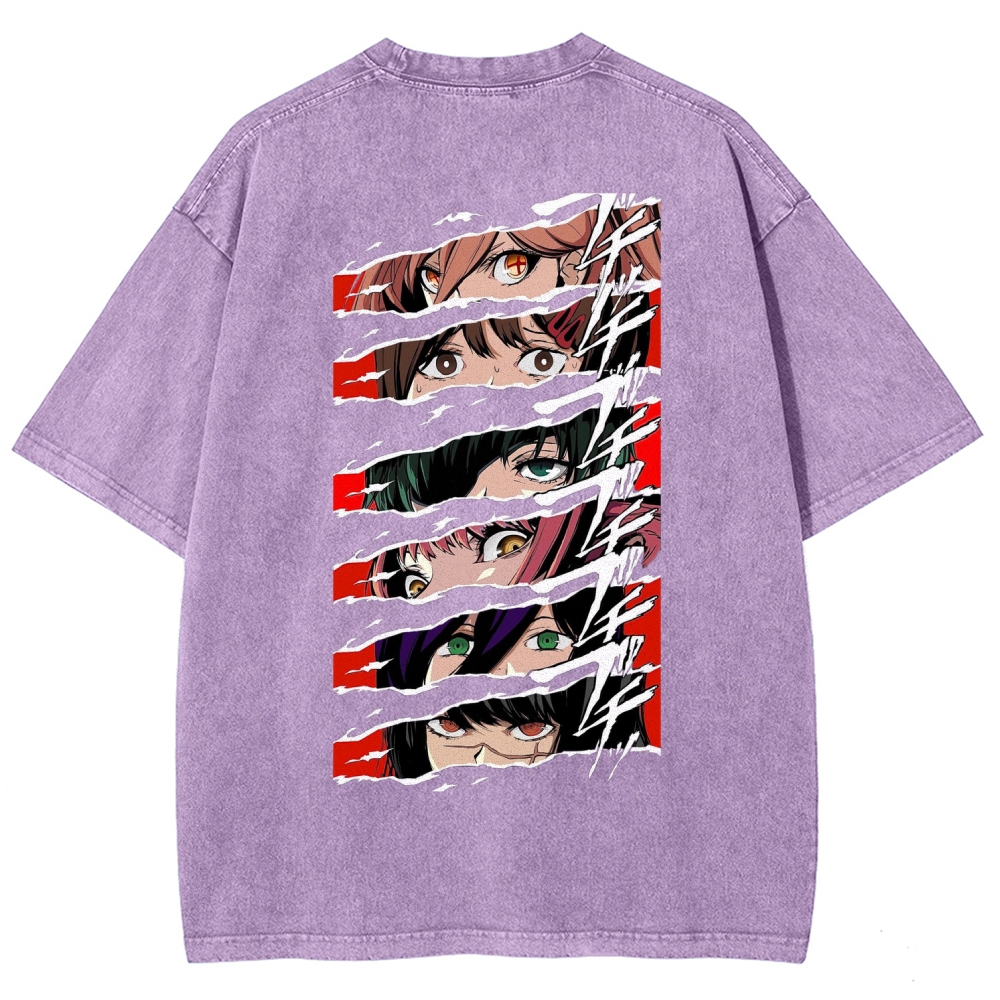 Chainsaw Man Washed Cotton T-shirt