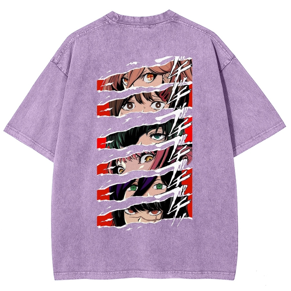 Chainsaw Man Washed Cotton T-shirt