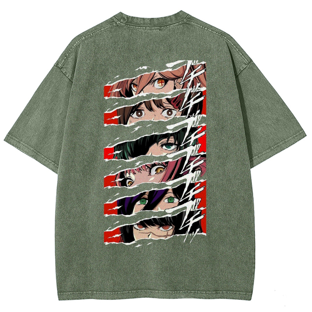 Chainsaw Man Washed Cotton T-shirt