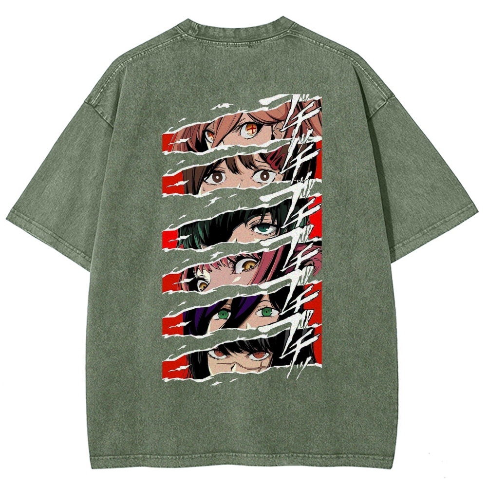 Chainsaw Man Washed Cotton T-shirt