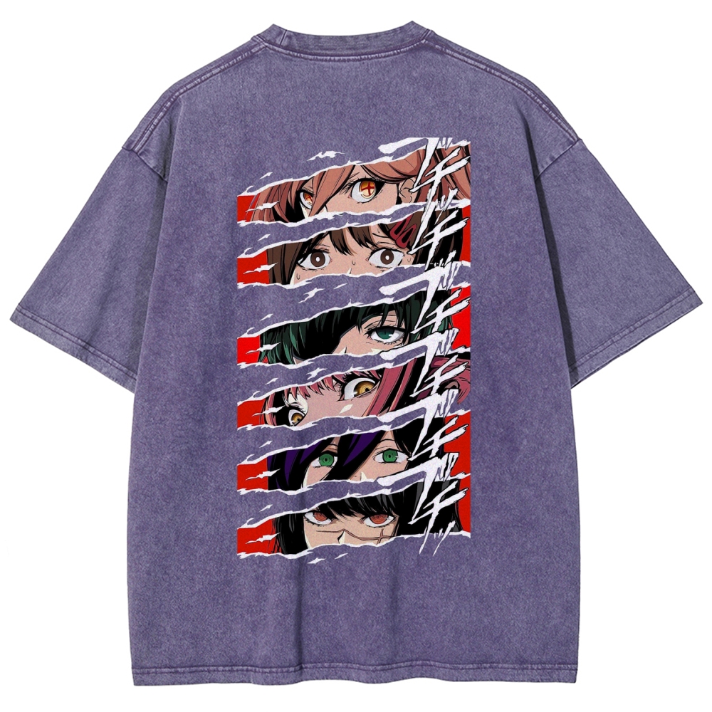 Chainsaw Man Washed Cotton T-shirt