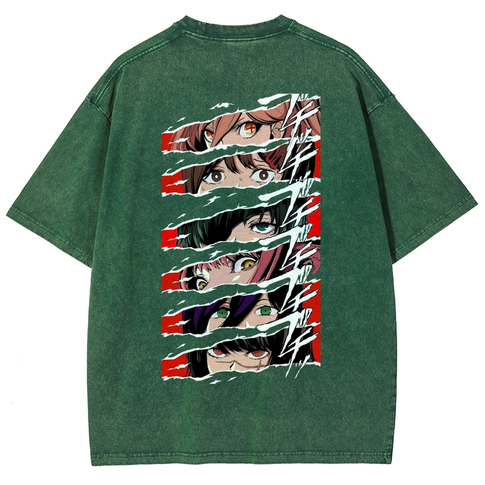 Chainsaw Man Washed Cotton T-shirt
