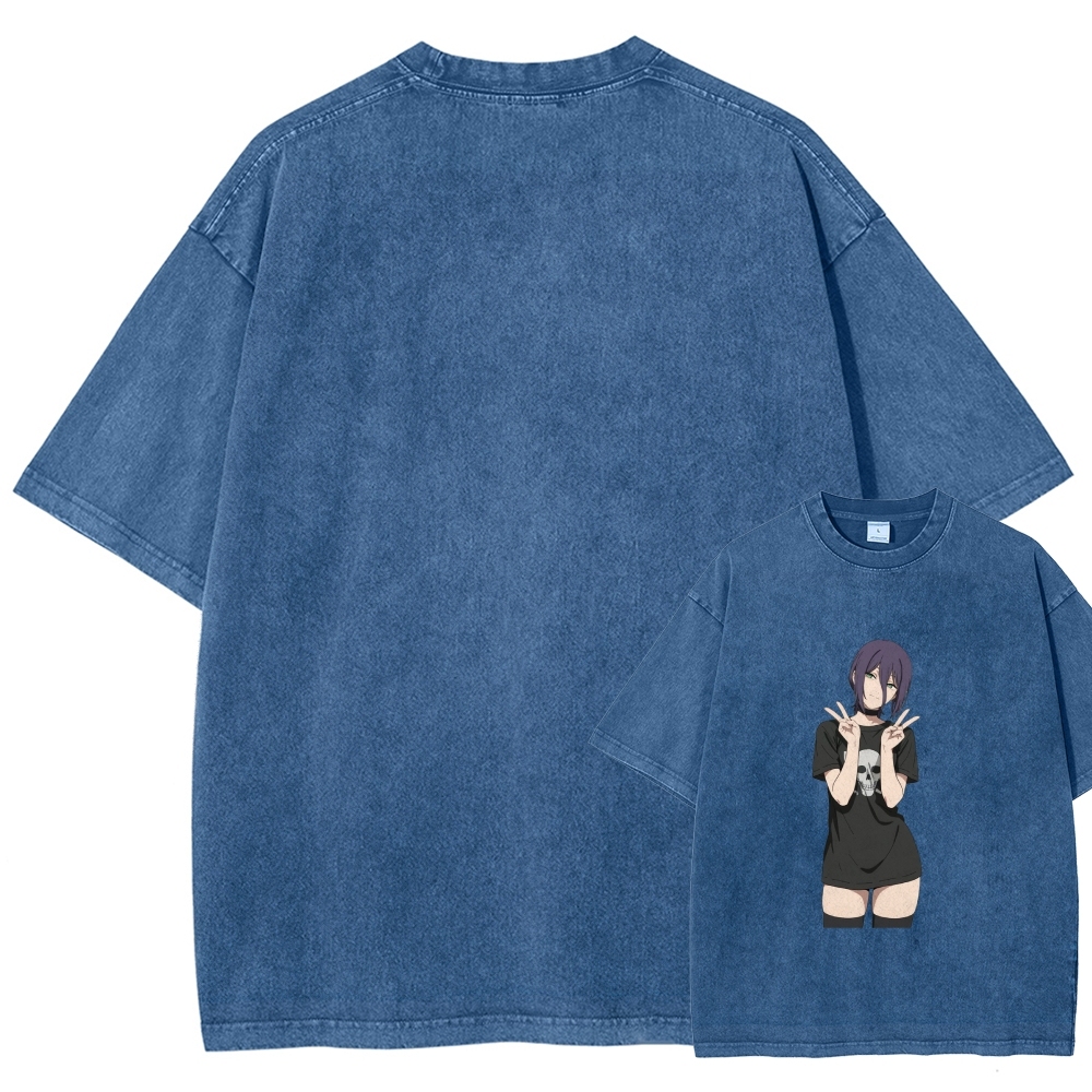 Chainsaw Man Washed Cotton T-shirt