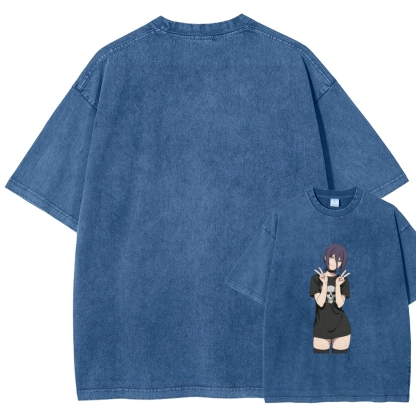 Chainsaw Man Washed Cotton T-shirt