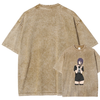 Chainsaw Man Washed Cotton T-shirt