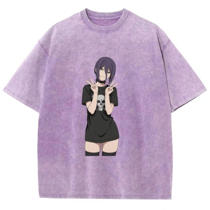 Chainsaw Man Washed Cotton T-shirt