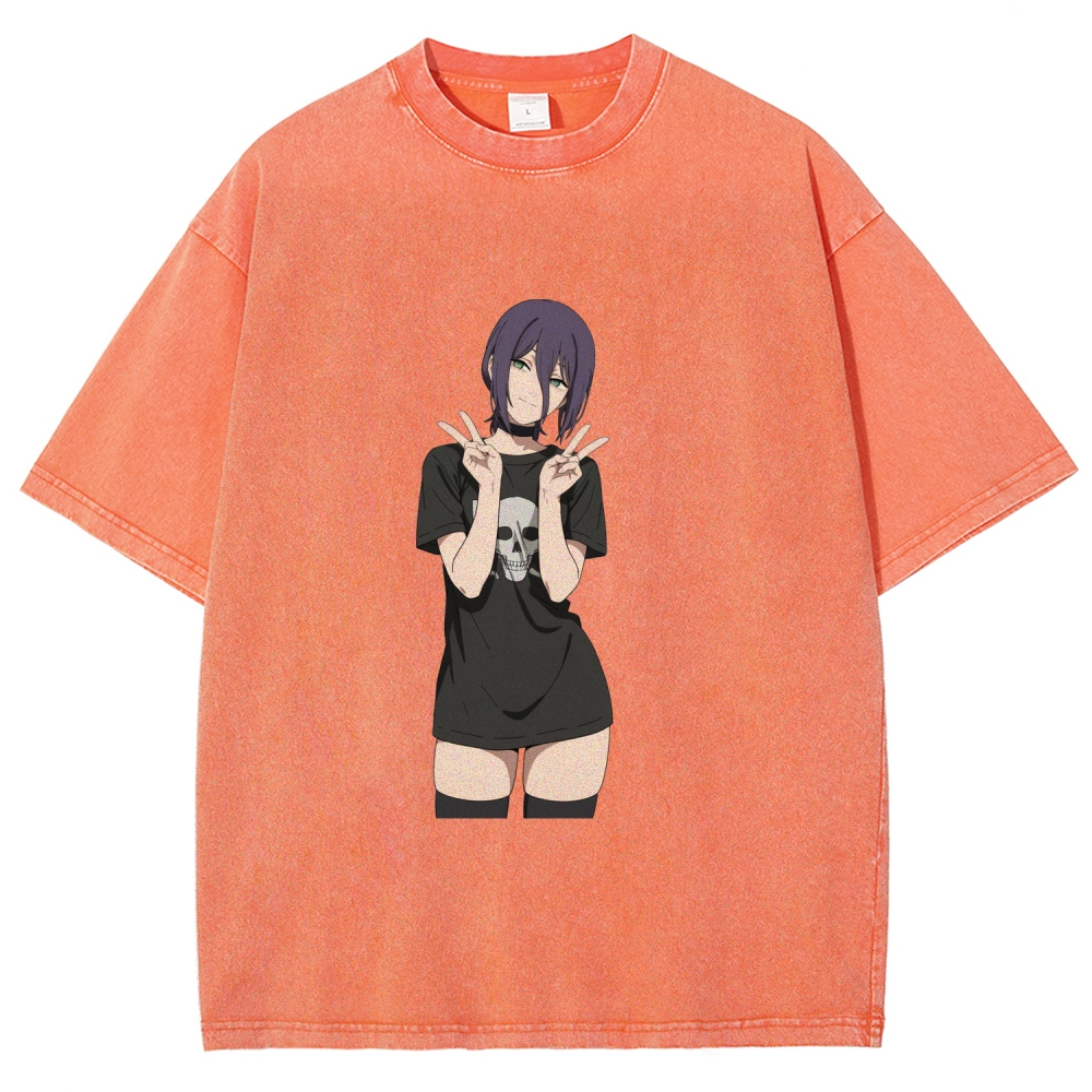 Chainsaw Man Washed Cotton T-shirt