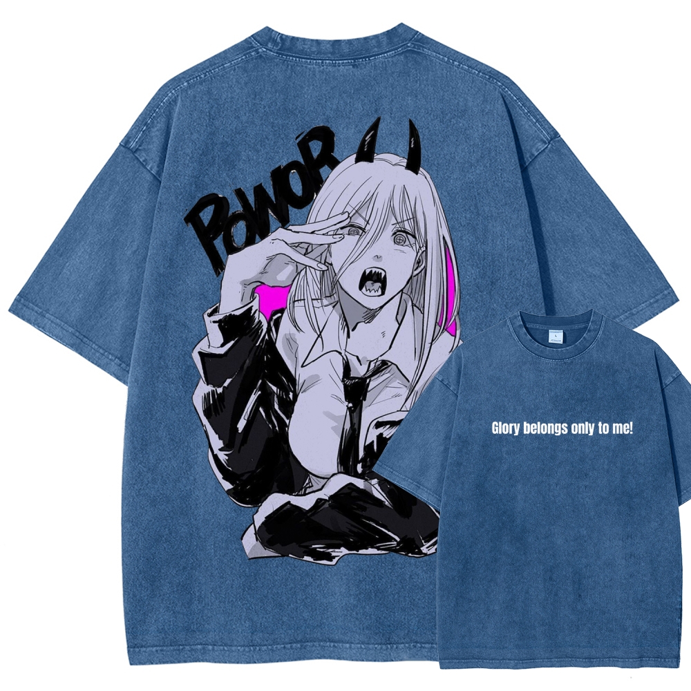 Chainsaw Man Washed Cotton T-shirt