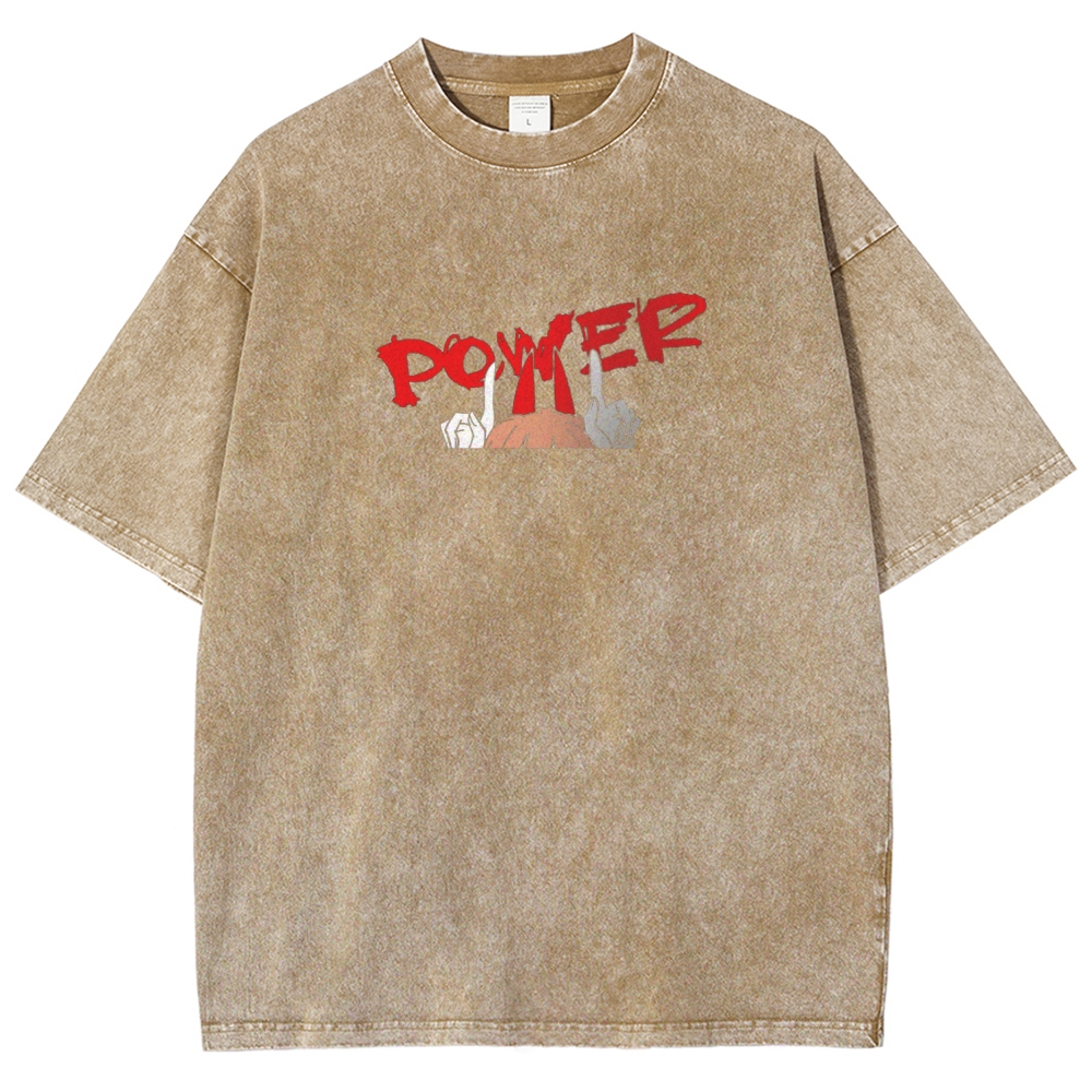 Chainsaw Man Washed Cotton T-shirt