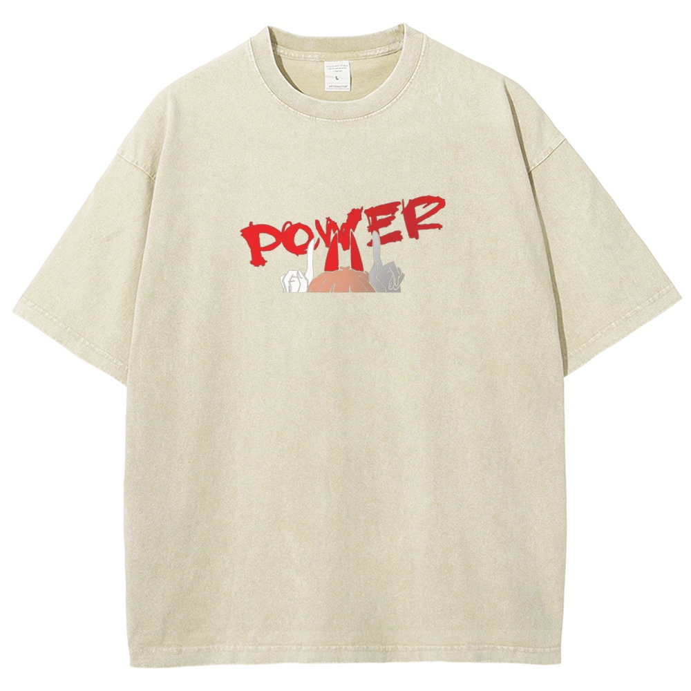 Chainsaw Man Washed Cotton T-shirt
