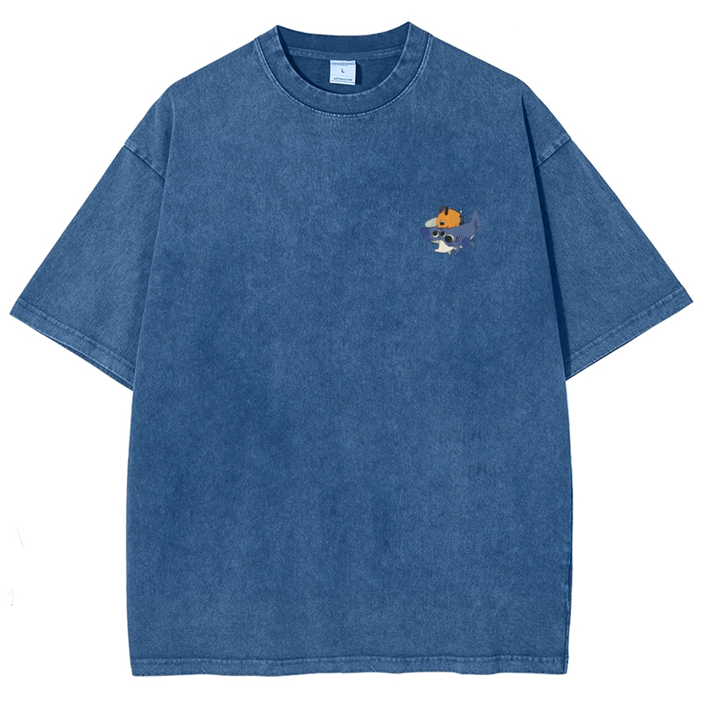 Chainsaw Man Washed Cotton T-shirt