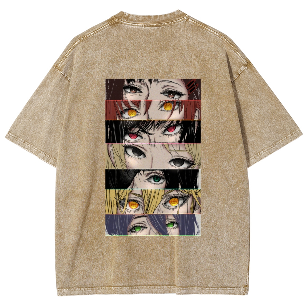 Chainsaw Man Washed Cotton T-shirt
