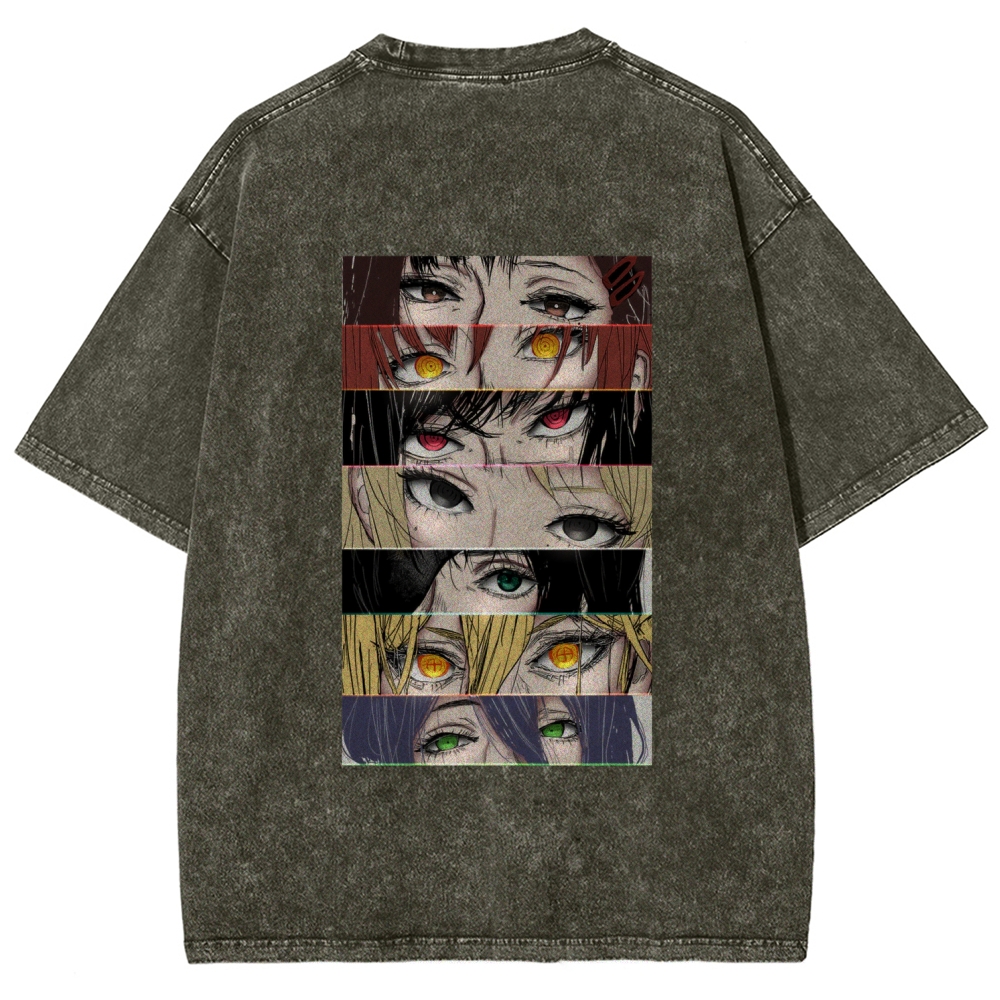 Chainsaw Man Washed Cotton T-shirt