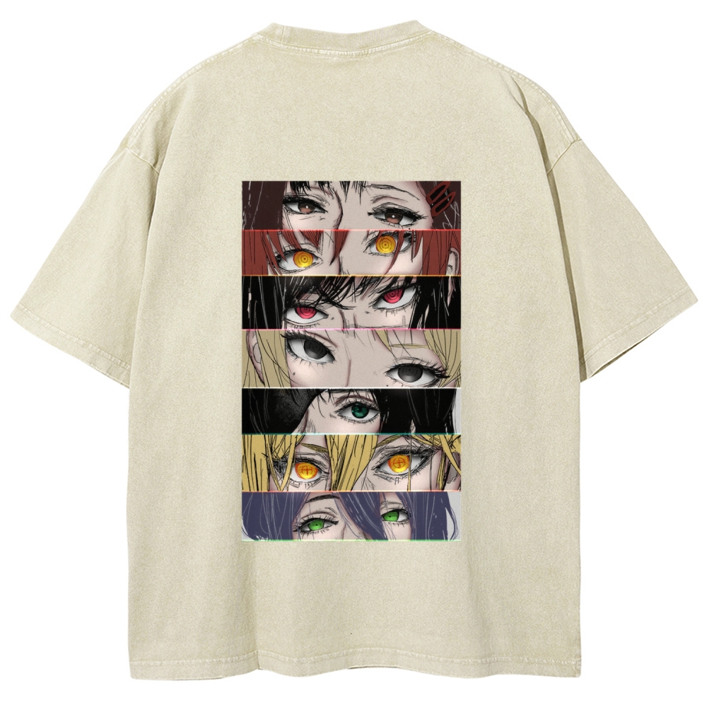 Chainsaw Man Washed Cotton T-shirt
