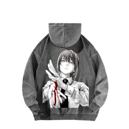 Chainsaw Man Washed Cotton Hoodie