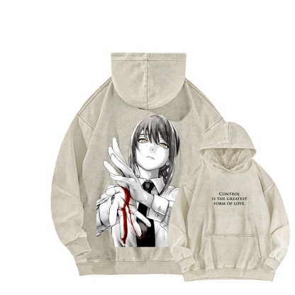 Chainsaw Man Washed Cotton Hoodie