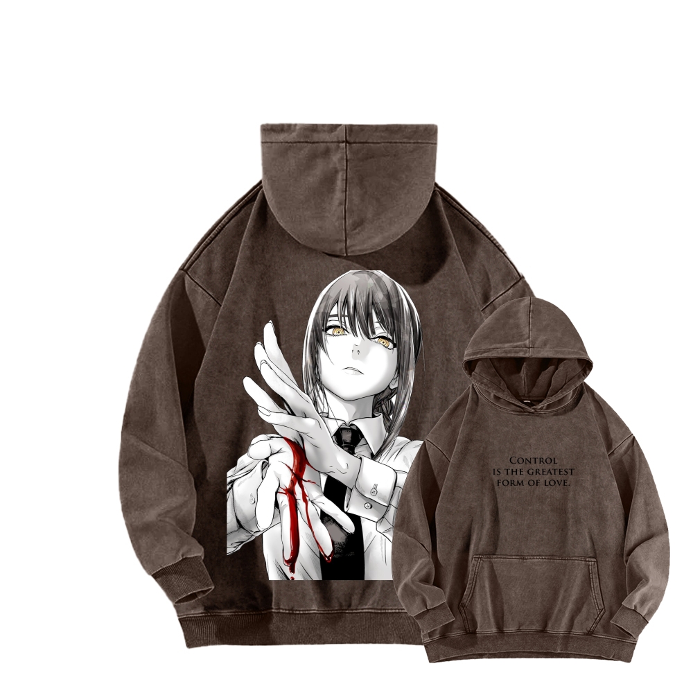 Chainsaw Man Washed Cotton Hoodie