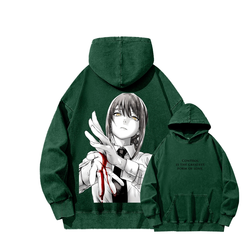 Chainsaw Man Washed Cotton Hoodie