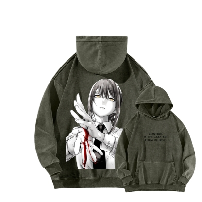 Chainsaw Man Washed Cotton Hoodie