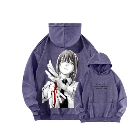 Chainsaw Man Washed Cotton Hoodie