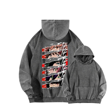 Chainsaw Man Washed Cotton Hoodie