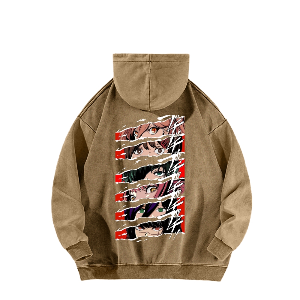 Chainsaw Man Washed Cotton Hoodie