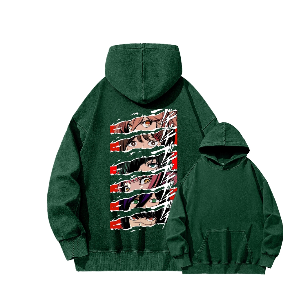 Chainsaw Man Washed Cotton Hoodie