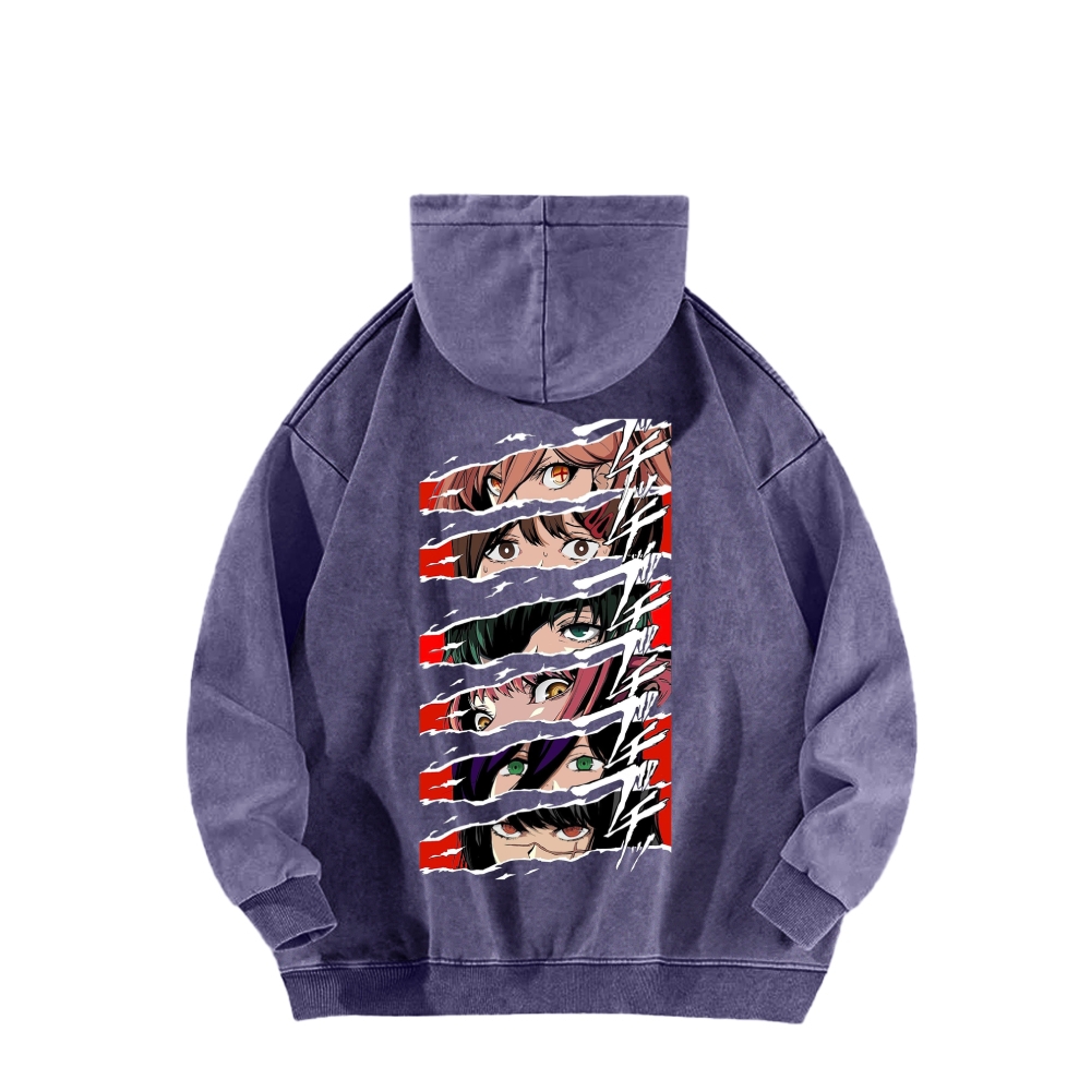 Chainsaw Man Washed Cotton Hoodie