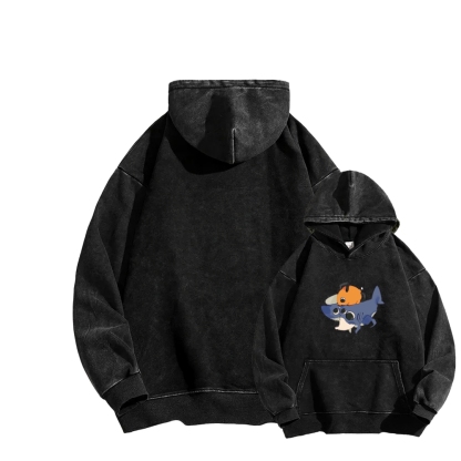 Chainsaw Man Washed Cotton Hoodie