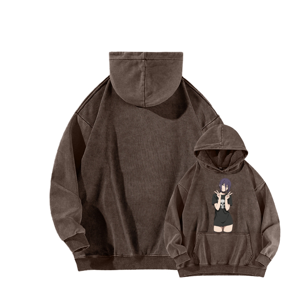 Chainsaw Man Washed Cotton Hoodie