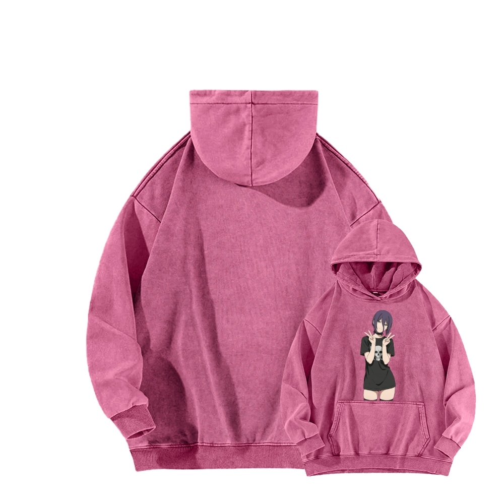 Chainsaw Man Washed Cotton Hoodie