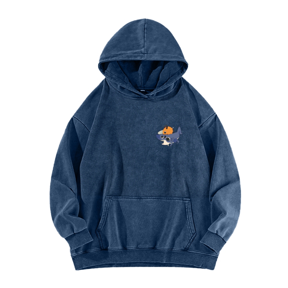 Chainsaw Man Washed Cotton Hoodie