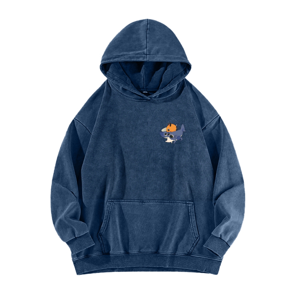 Chainsaw Man Washed Cotton Hoodie
