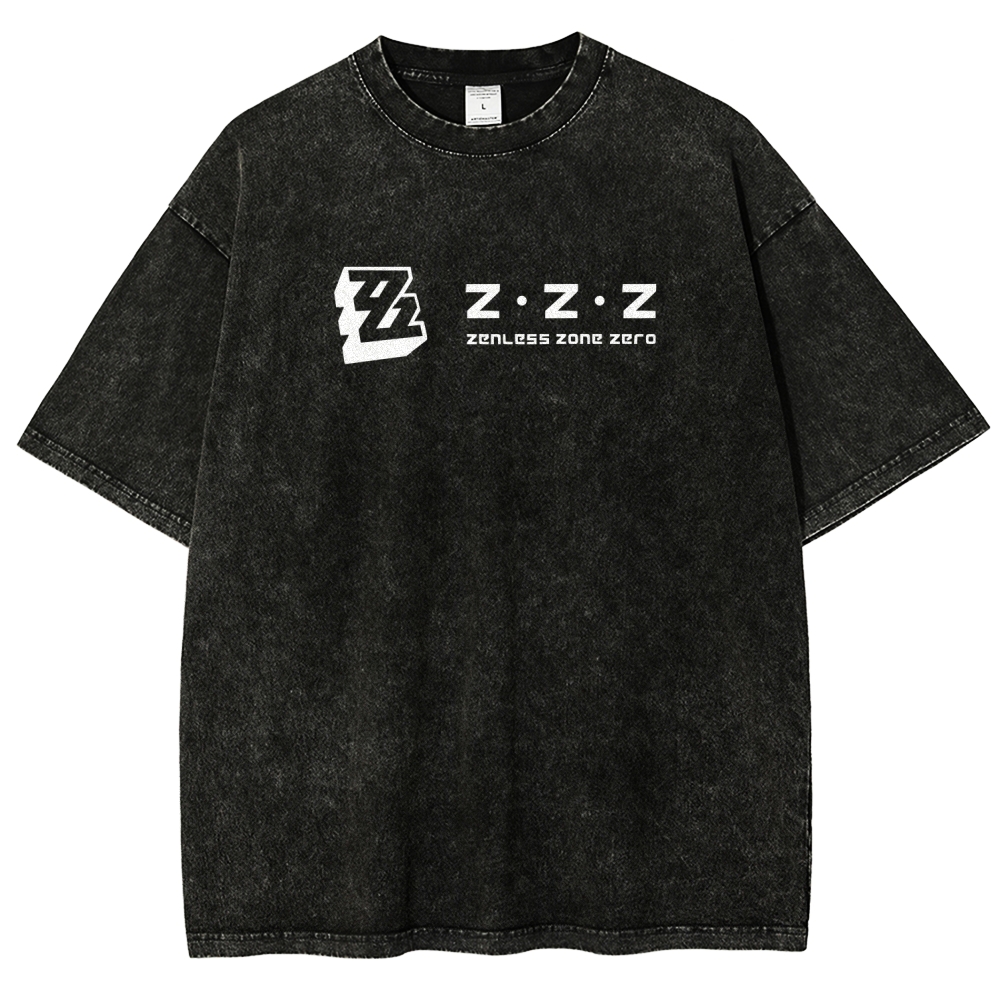 Zenless Zone Zero Unisex Fit Washed T-Shirt 2511009848