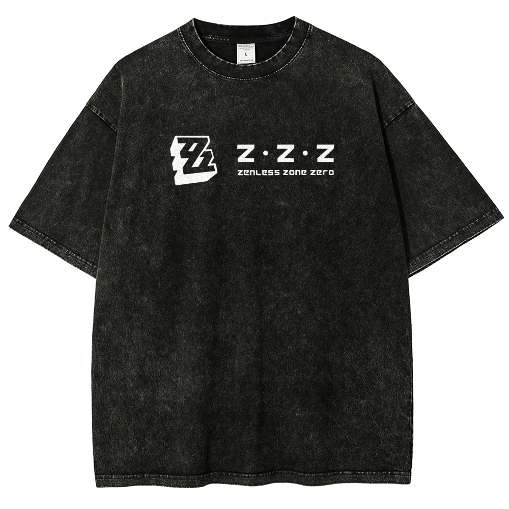 Zenless Zone Zero Unisex Fit Washed T-Shirt 2511009848
