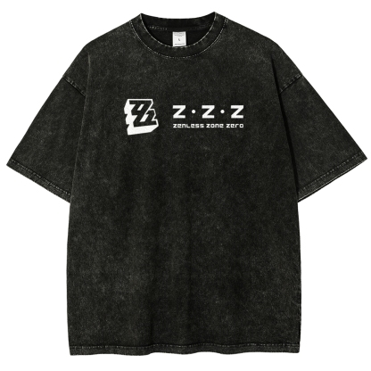 Zenless Zone Zero Unisex Fit Washed T-Shirt 2511009848