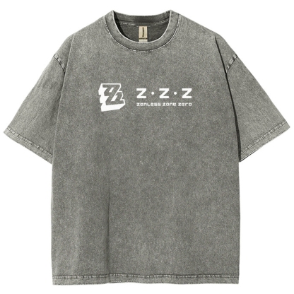 Zenless Zone Zero Unisex Fit Washed T-Shirt 2511009848